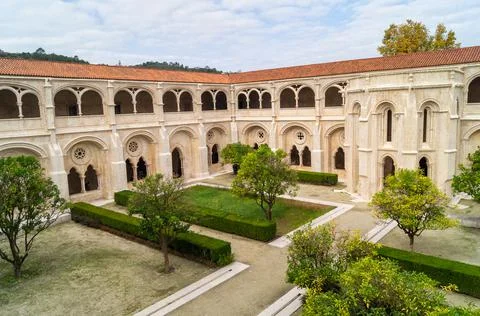The Alcobaca Monastery Mosteiro de Santa Maria de Alcobaca in Alcobasa. Portu Stock Photos