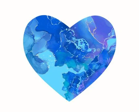 Alcohol Abstract background in the shape of a heart isolated white background Stock Illustration