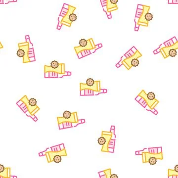 Alcohol allergy vector seamless pattern flat Stockillustratie
