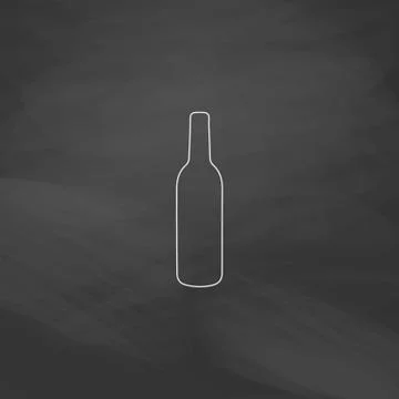 Alcohol bottle computer symbol Stock Illustration