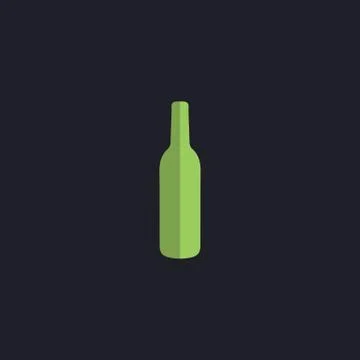 Alcohol bottle computer symbol Stock Illustration
