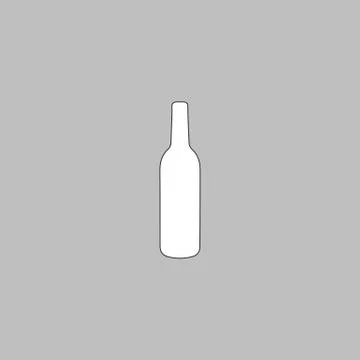 Alcohol bottle computer symbol Illustrazione stock