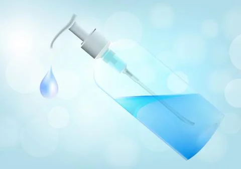 Alcohol bottle with dropper Stock Illustration