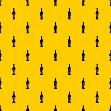 Alcohol bottle pattern Stock Illustration