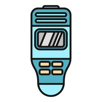 Alcohol breathalyzer for testing sobriety level Stock Illustration