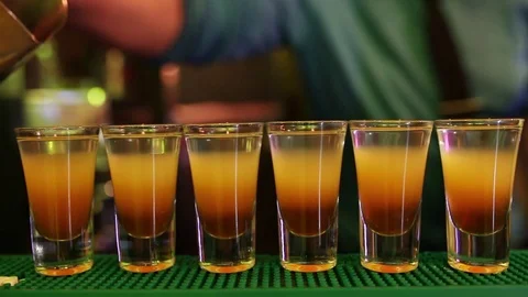 Alcohol cocktail Video stock 73023671