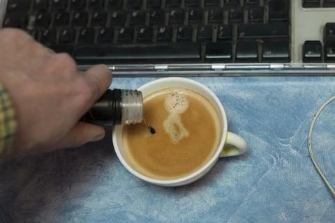 Alcohol in coffee 写真素材