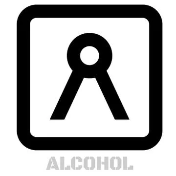 Alcohol concept icon on white Stock Illustration