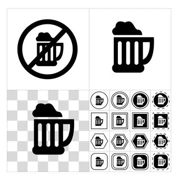 Alcohol drink icon Stock Illustration