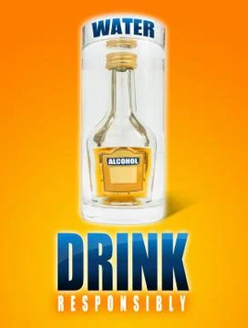 Alcohol Drinking Stock Illustration