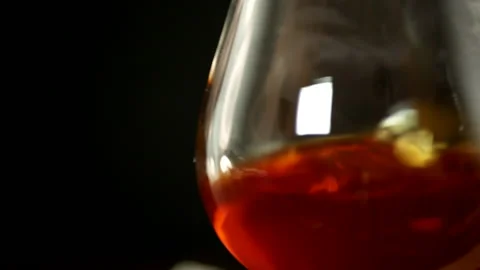 Alcohol in a glass Stock Footage 192859925