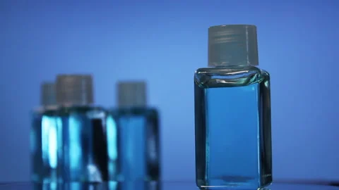 Alcohol hand gel to keep clean and prevent disease. Stock Footage 181882600