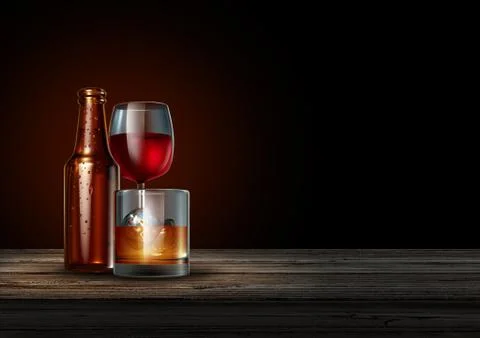 Alcohol Stock Illustration