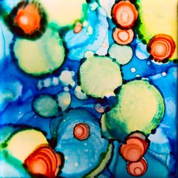 Alcohol Ink Abstract Stock Illustration