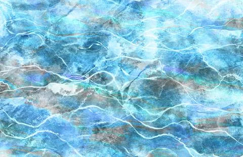Alcohol ink blue texture. Tabby Gem Texture Background.Fractal Art. Precious Stock Illustration