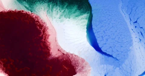 Alcohol ink flowing and creating abstract shapes with chemical reaction Stock Footage 305843669