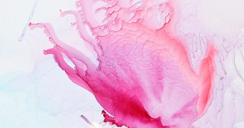 Alcohol ink texture. Fluid ink abstract background Video stock 86815395