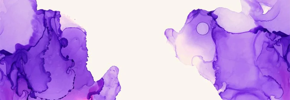 Alcohol ink vector texture banner. Fluid ink abstract background. Stockillustratie