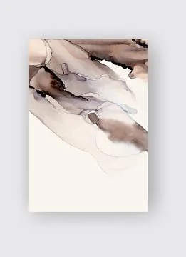 Alcohol ink vector texture banner. Fluid ink abstract background. Stock Illustration