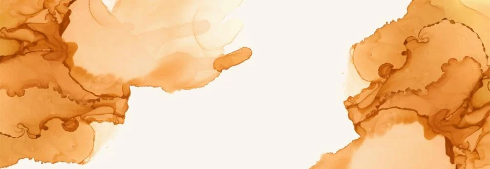 Alcohol ink vector texture banner. Fluid ink abstract background. Stock Illustration