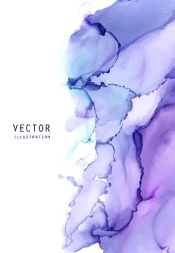 Alcohol ink vector texture. Fluid ink abstract background. Illustrazione stock