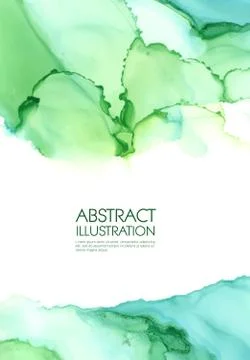 Alcohol ink vector texture. Fluid ink abstract background. Stock Illustration