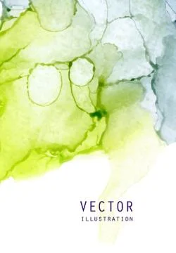 Alcohol ink vector texture. Fluid ink abstract background. Stock Illustration