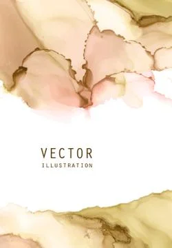 Alcohol ink vector texture. Fluid ink abstract background. Stock Illustration