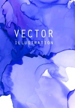 Alcohol ink vector texture. Fluid ink abstract background. Stock Illustration