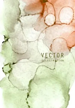 Alcohol ink vector texture. Fluid ink abstract background. Stock Illustration