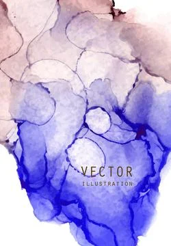 Alcohol ink vector texture. Fluid ink abstract background. Stock Illustration