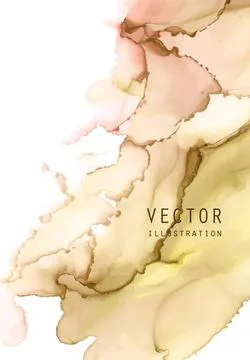 Alcohol ink vector texture. Fluid ink abstract background. Stock Illustration