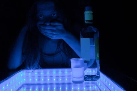 Alcohol intoxication concept Stock Photos