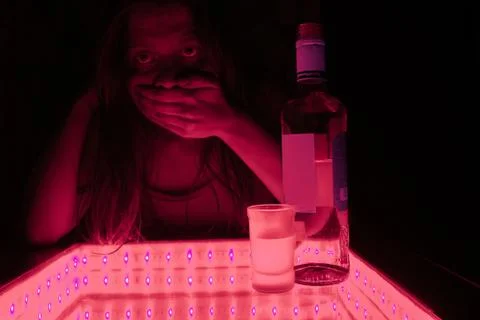 Alcohol intoxication concept Stock Photos