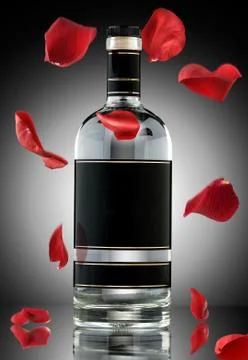 An alcohol romance. Stock Photos