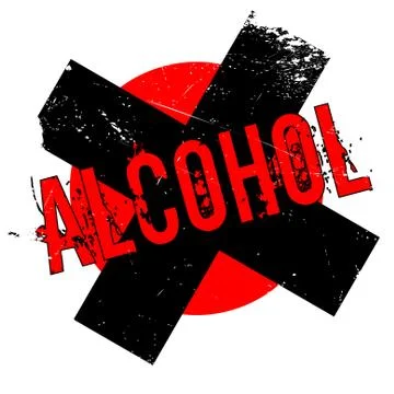 Alcohol rubber stamp Stock Illustration