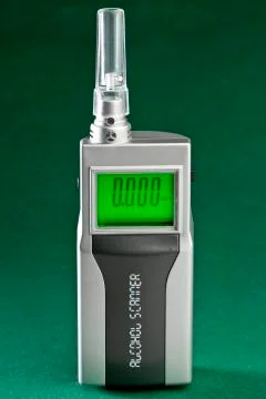 Alcohol scanner, breathalyzer Stock Photos