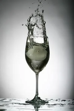 Alcohol splash Stock Photos