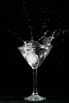 Alcohol splash Stock Photos