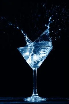 Alcohol splash Stock Photos