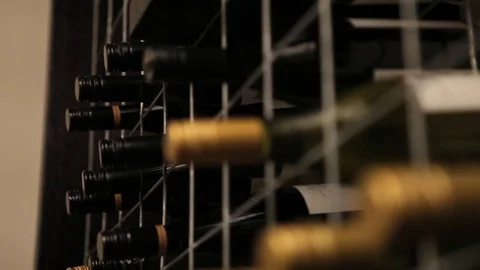 Alcohol - Wine Cellar Stock Footage 72001424