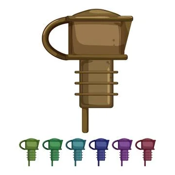 Alcohol wine cork cartoon vector graphic Stock Illustration