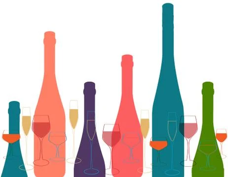 Alcoholic Bar Menu Ilustración de archivo