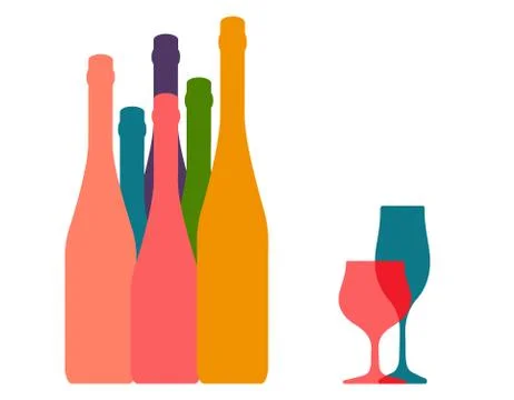 Alcoholic Bar Menu vector Ilustración de archivo