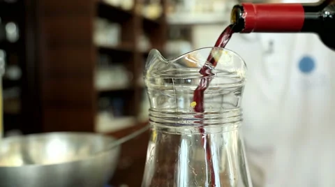 The alcoholic beverage Sangria Stock Footage 64243984