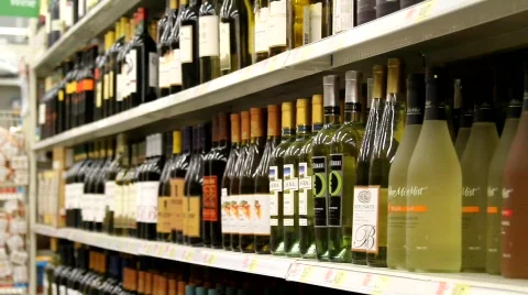 Alcoholic Beverages Stock Footage