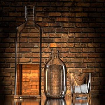 Alcoholic beverages. Illustrazione stock