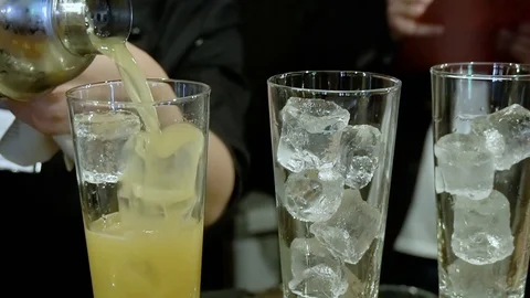 Alcoholic cocktail Stock Footage 91097088