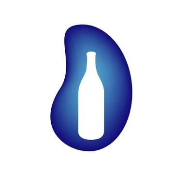 Alcoholic drink logo Stock Illustration