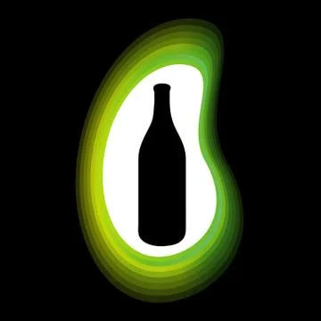 Alcoholic drink logo Stock Illustration
